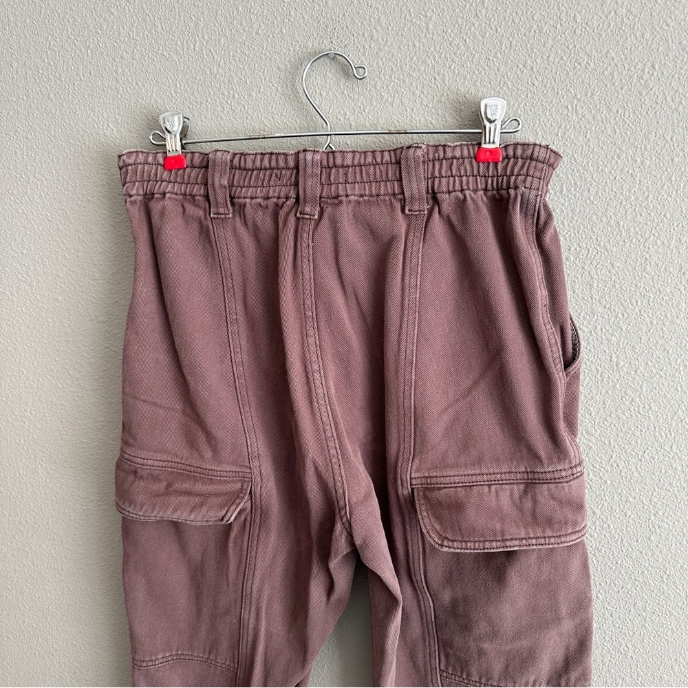 Pacsun Brown Elastic High Waist Cargo Jeans Medium - Picture 9 of 14